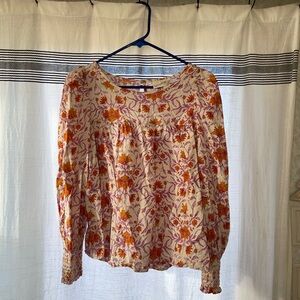 Floral Long Sleeve Women's Top